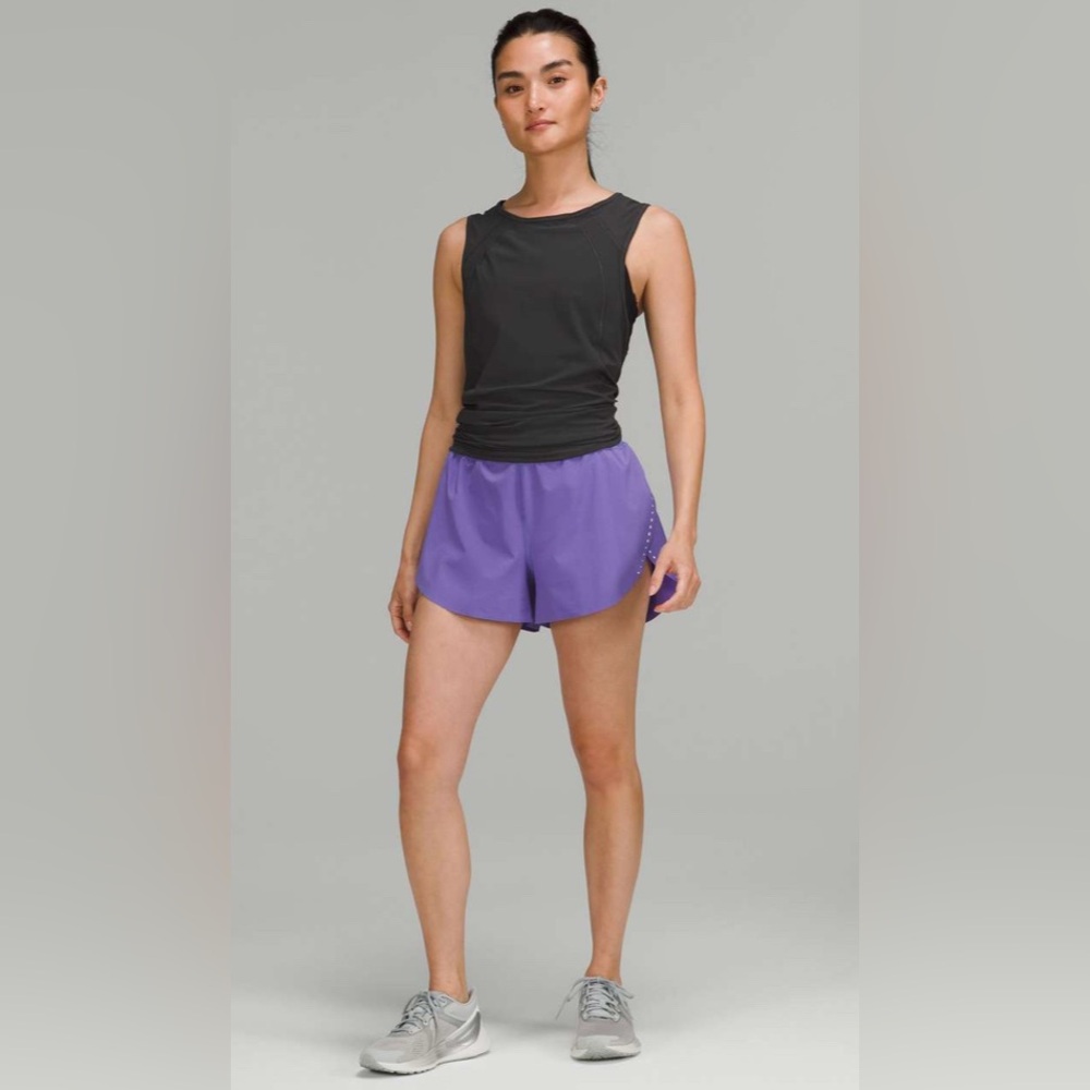 NWOT lululemon HR find your pace short sz 8, charged indigo - RARE/DISCONTINUED - Picture 2 of 13